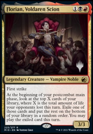 Florian, Voldaren Scion (Promo Pack) [Innistrad: Midnight Hunt Promos] | KingTCG.ca