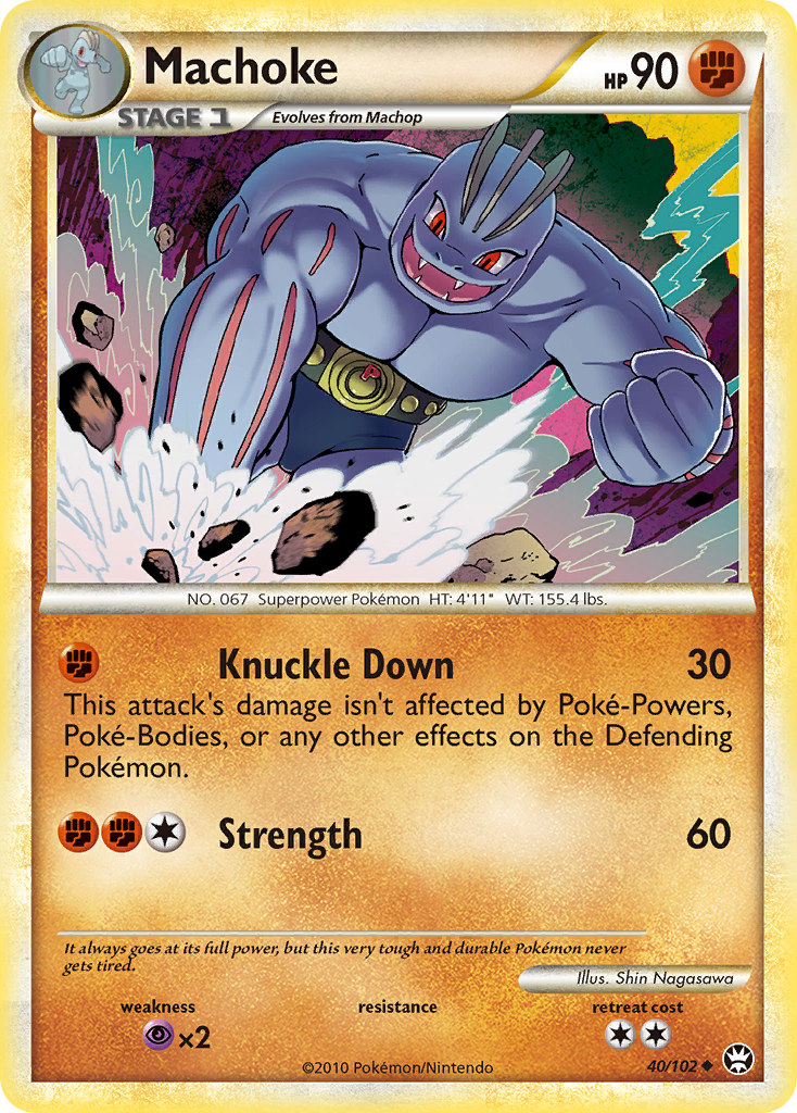 Machoke (40/102) [HeartGold & SoulSilver: Triumphant] | KingTCG.ca