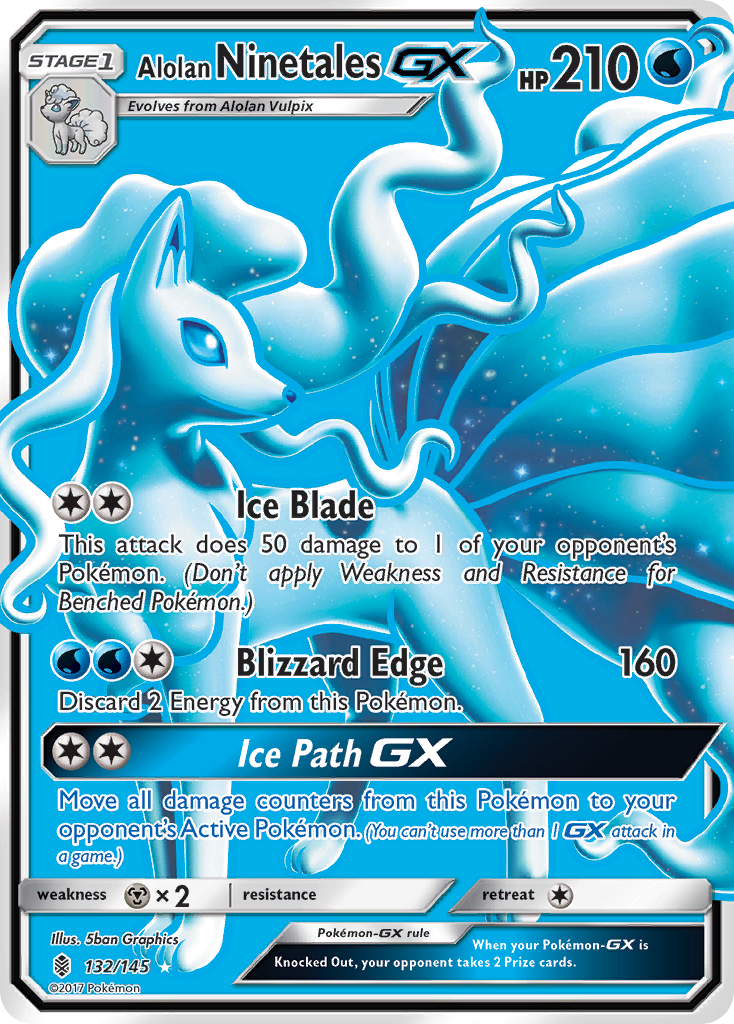 Alolan Ninetales GX (132/145) [Sun & Moon: Guardians Rising] | KingTCG.ca