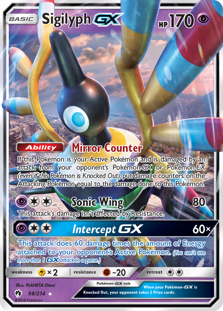 Sigilyph GX (98/214) [Sun & Moon: Lost Thunder] | KingTCG.ca