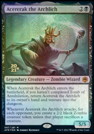 Acererak the Archlich [Dungeons & Dragons: Adventures in the Forgotten Realms Prerelease Promos] | KingTCG.ca