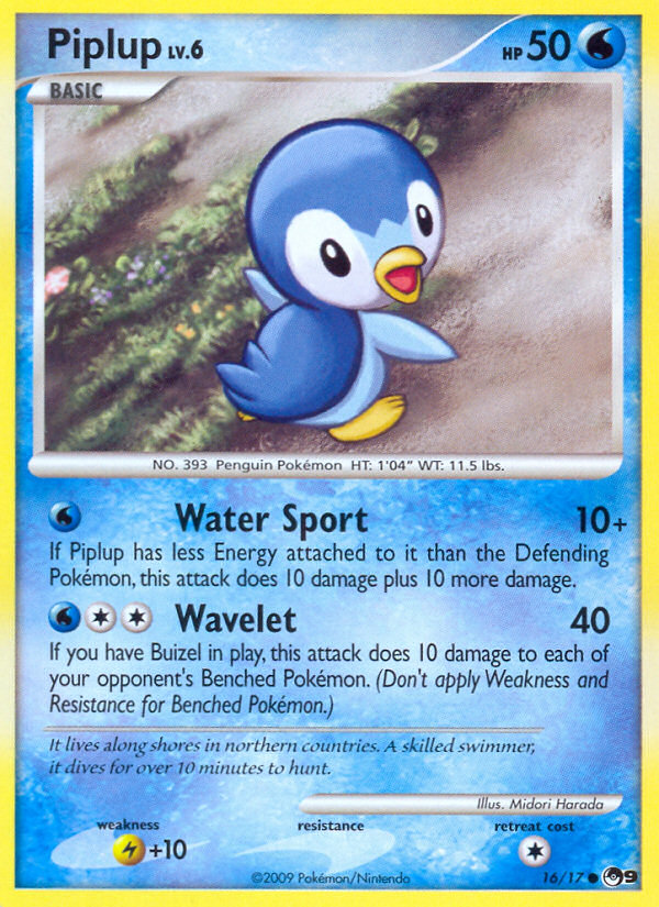 Piplup (16/17) [POP Series 9] | KingTCG.ca