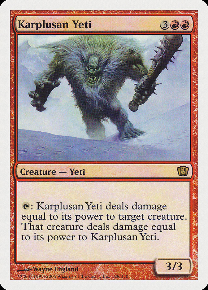 Karplusan Yeti [Ninth Edition] | KingTCG.ca