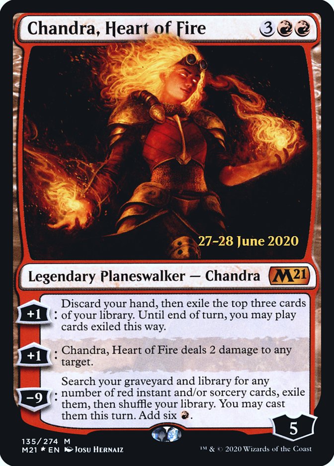 Chandra, Heart of Fire  [Core Set 2021 Prerelease Promos] | KingTCG.ca