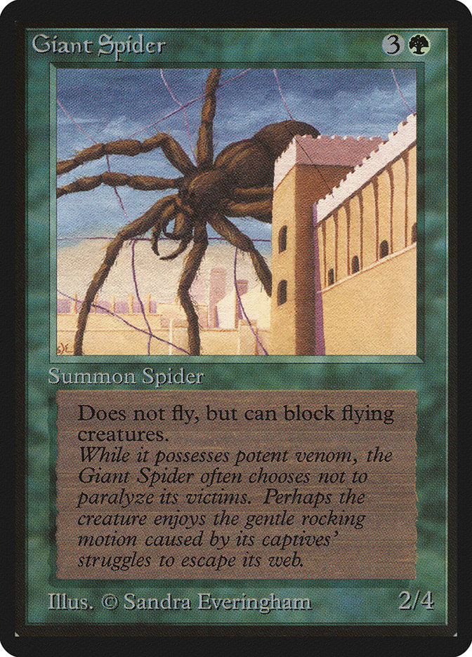 Giant Spider [Limited Edition Beta] | KingTCG.ca