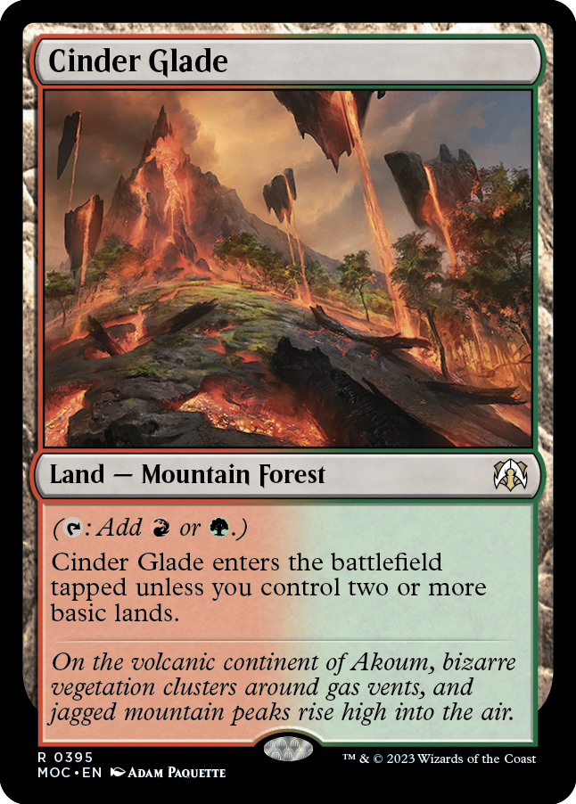 Cinder Glade [March of the Machine Commander] | KingTCG.ca