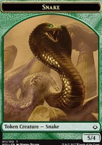 Snake // Zombie Double-sided Token [Hour of Devastation Tokens] | KingTCG.ca