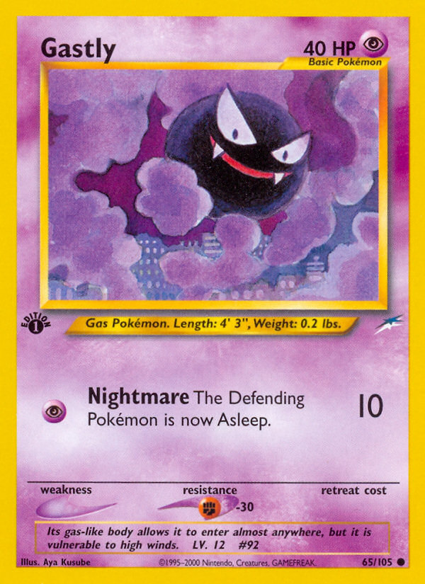 Gastly (65/105) [Neo Destiny 1st Edition] | KingTCG.ca