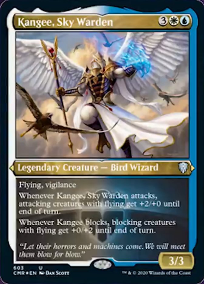 Kangee, Sky Warden (Foil Etched) [Commander Legends] | KingTCG.ca