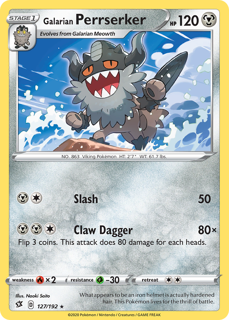 Galarian Perrserker (127/192) [Sword & Shield: Rebel Clash] | KingTCG.ca