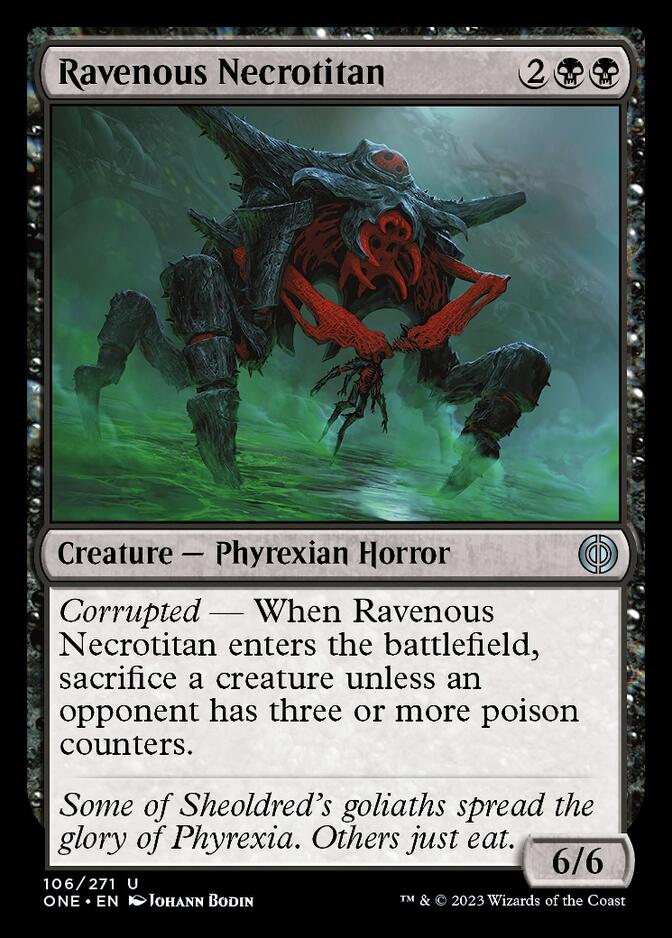 Ravenous Necrotitan [Phyrexia: All Will Be One] | KingTCG.ca