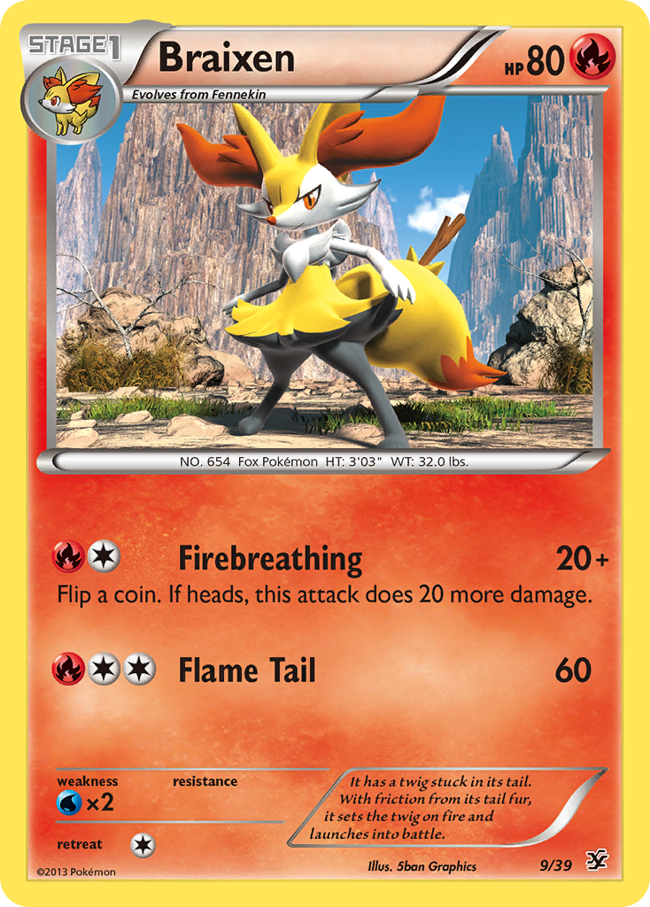 Braixen (9/39) [XY: Kalos Starter Set] | KingTCG.ca