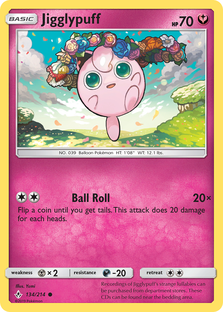 Jigglypuff (134/214) [Sun & Moon: Unbroken Bonds] | KingTCG.ca