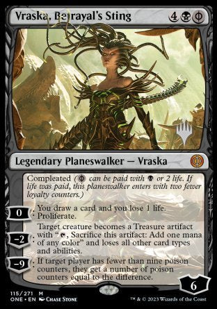 Vraska, Betrayal's Sting (Promo Pack) [Phyrexia: All Will Be One Promos] | KingTCG.ca