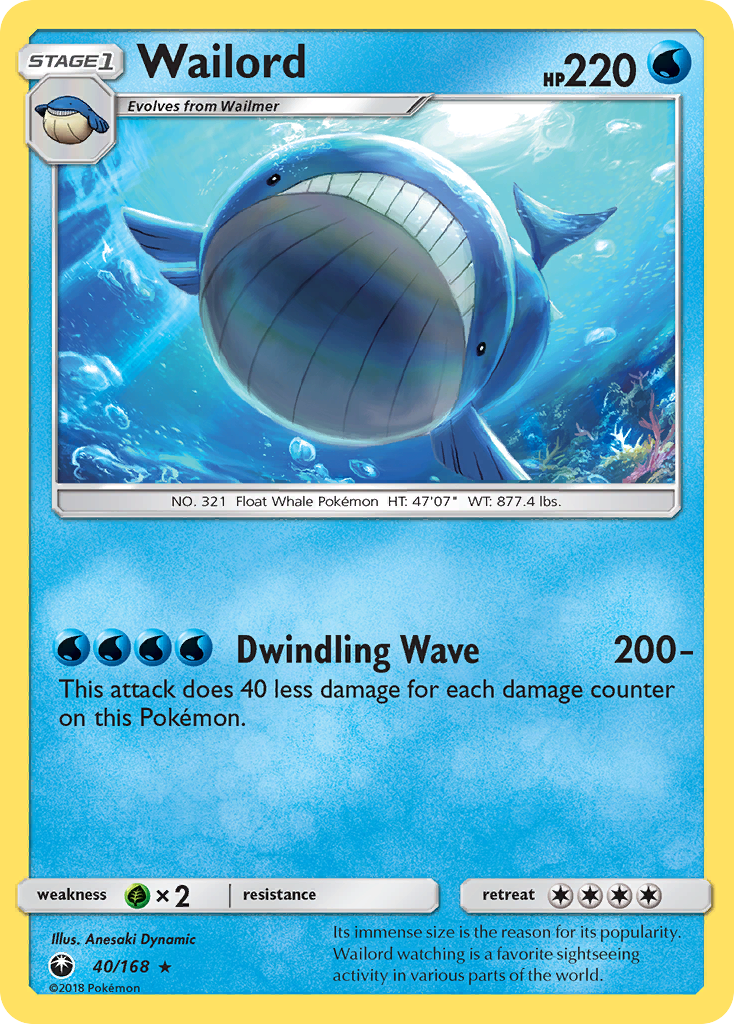 Wailord (40/168) [Sun & Moon: Celestial Storm] | KingTCG.ca