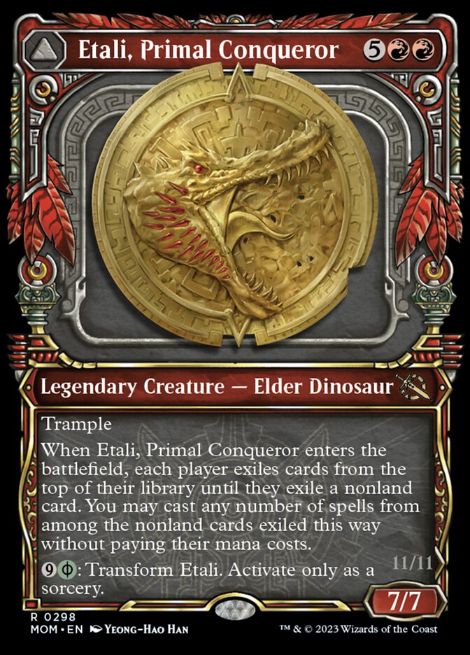 Etali, Primal Conqueror // Etali, Primal Sickness (Showcase Planar Booster Fun) [March of the Machine] | KingTCG.ca