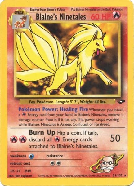 Blaine's Ninetales (21/132) [Gym Challenge] | KingTCG.ca