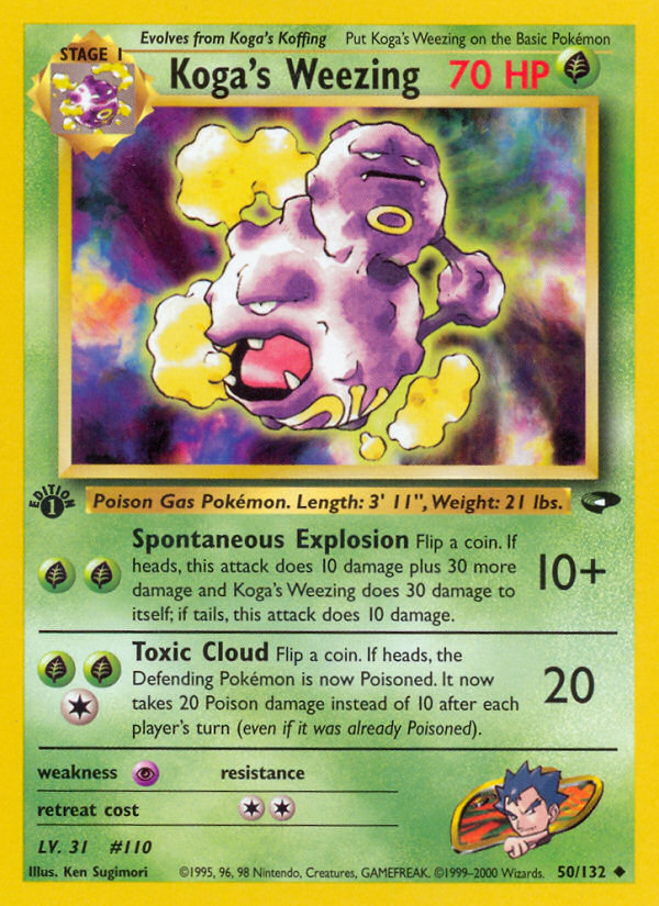 Koga's Weezing (50/132) [Gym Challenge 1st Edition] | KingTCG.ca