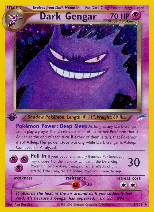 Dark Gengar (6/105) [Neo Destiny 1st Edition] | KingTCG.ca