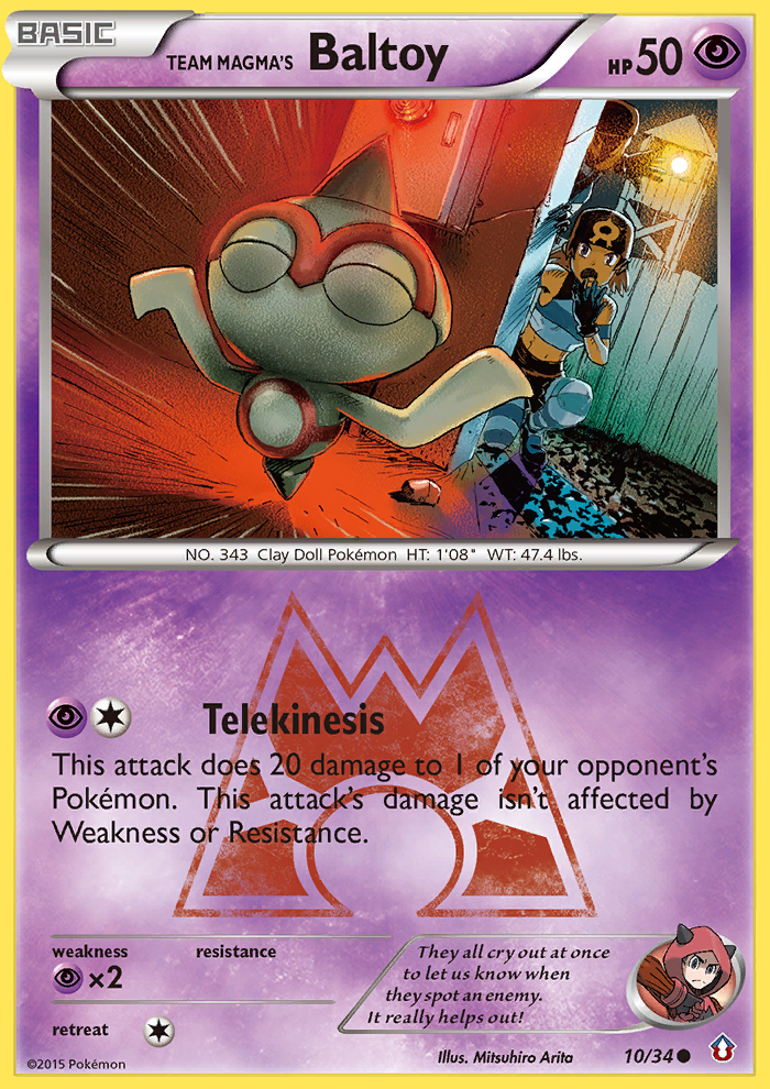 Team Magma's Baltoy (10/34) [XY: Double Crisis] | KingTCG.ca