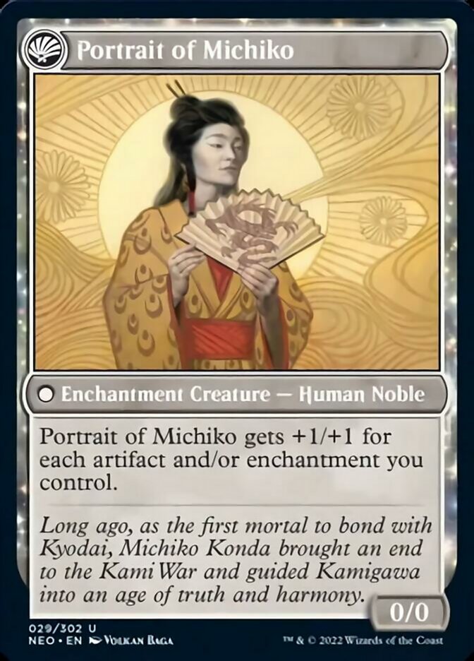 Michiko's Reign of Truth // Portrait of Michiko [Kamigawa: Neon Dynasty] | KingTCG.ca