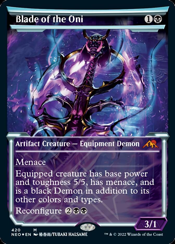 Blade of the Oni (Foil Etched) [Kamigawa: Neon Dynasty] | KingTCG.ca