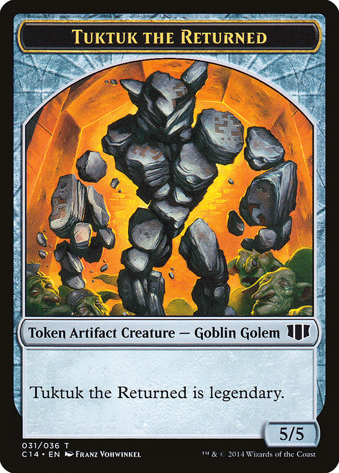 Daretti, Scrap Savant Emblem // Tuktuk the Returned Double-sided Token [Commander 2014 Tokens] | KingTCG.ca