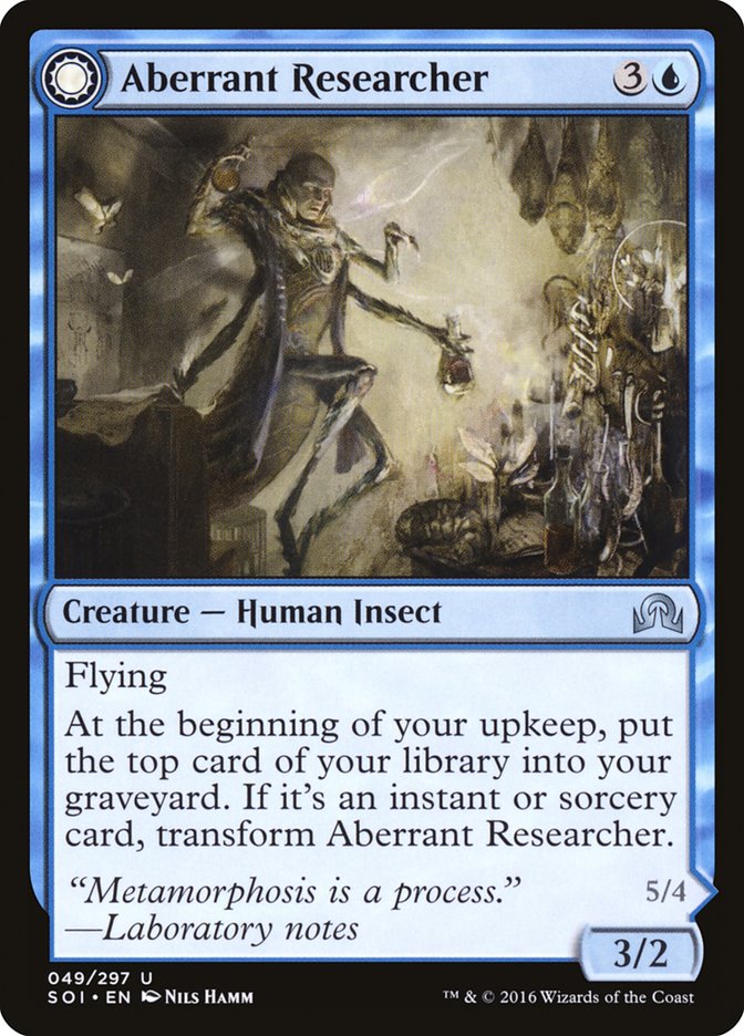 Aberrant Researcher // Perfected Form [Shadows over Innistrad] | KingTCG.ca