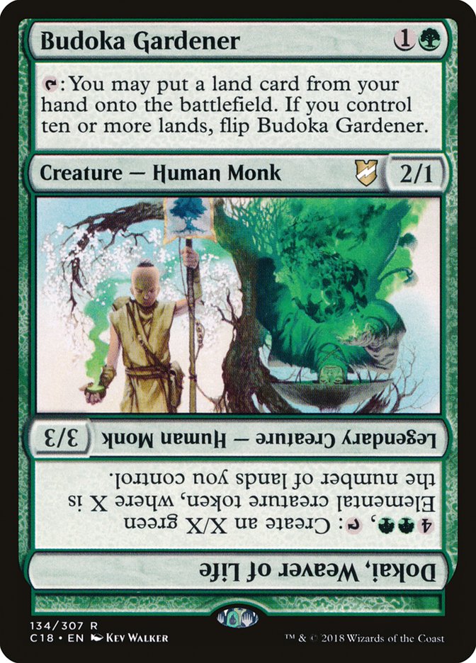 Budoka Gardener // Dokai, Weaver of Life [Commander 2018] | KingTCG.ca