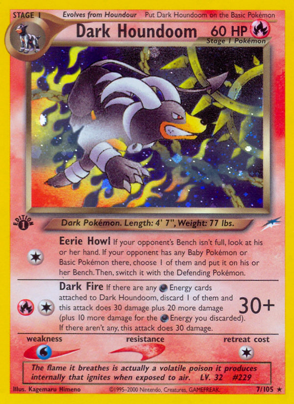 Dark Houndoom (7/105) [Neo Destiny 1st Edition] | KingTCG.ca