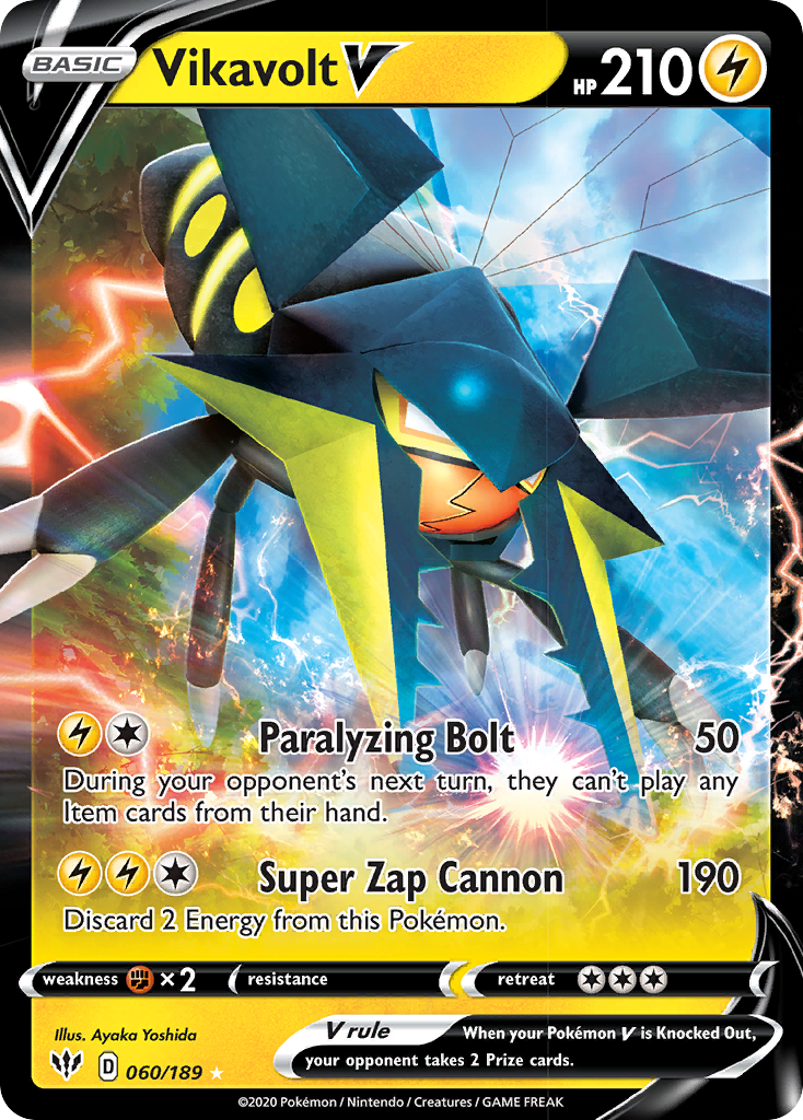 Vikavolt V (60/189) [Sword & Shield: Darkness Ablaze] | KingTCG.ca