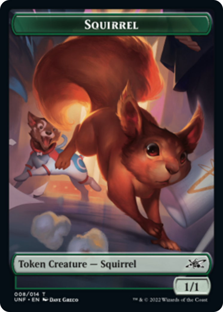 Squirrel // Treasure (012) Double-sided Token [Unfinity Tokens] | KingTCG.ca