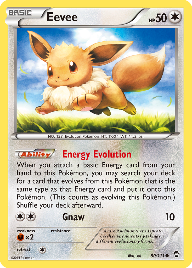 Eevee (80/111) [XY: Furious Fists] | KingTCG.ca