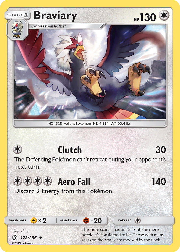 Braviary (178/236) [Sun & Moon: Cosmic Eclipse] | KingTCG.ca