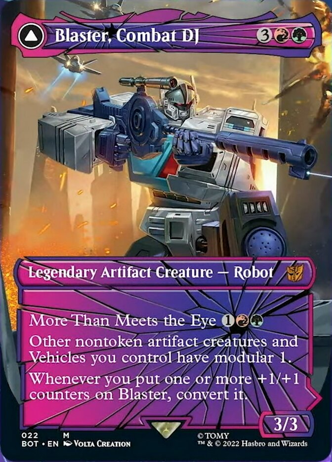 Blaster, Combat DJ // Blaster, Morale Booster (Shattered Glass) [Universes Beyond: Transformers] | KingTCG.ca