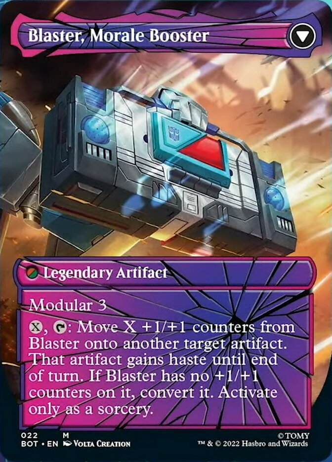 Blaster, Combat DJ // Blaster, Morale Booster (Shattered Glass) [Universes Beyond: Transformers] | KingTCG.ca