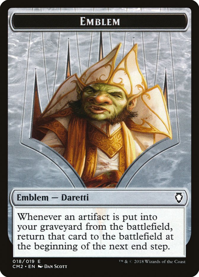 Emblem - Daretti, Scrap Savant [Commander Anthology Volume II Tokens] | KingTCG.ca