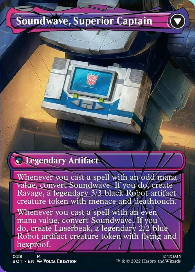 Soundwave, Sonic Spy // Soundwave, Superior Captain (Shattered Glass) [Universes Beyond: Transformers] | KingTCG.ca