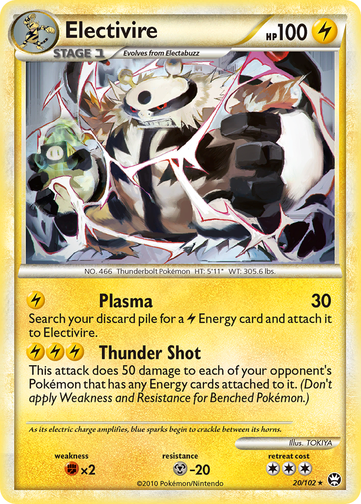 Electivire (20/102) [HeartGold & SoulSilver: Triumphant] | KingTCG.ca