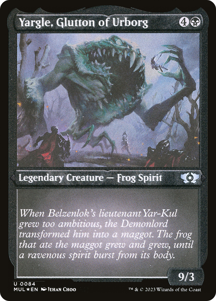 Yargle, Glutton of Urborg (Foil Etched) [Multiverse Legends] | KingTCG.ca