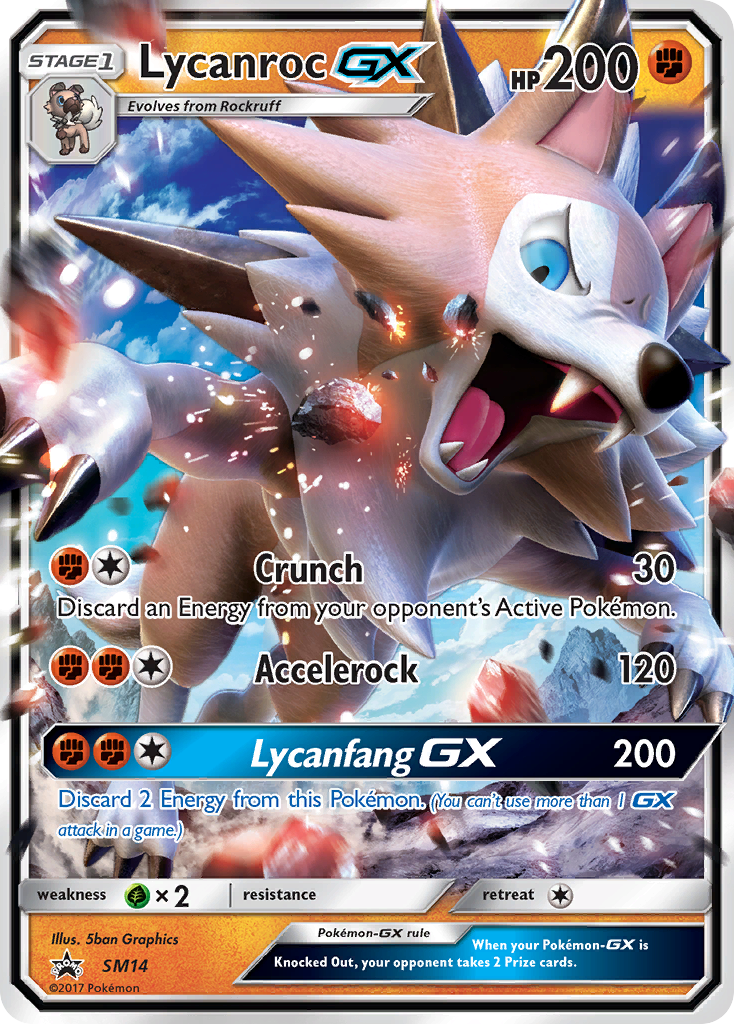 Lycanroc GX (SM14) [Sun & Moon: Black Star Promos] | KingTCG.ca