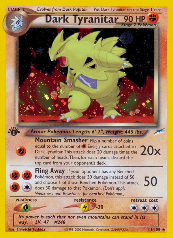 Dark Tyranitar (11/105) [Neo Destiny 1st Edition] | KingTCG.ca