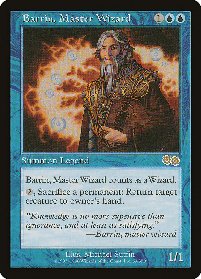 Barrin, Master Wizard [Urza's Saga] | KingTCG.ca