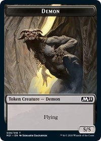 Demon // Zombie Double-sided Token [Core Set 2021 Tokens] | KingTCG.ca