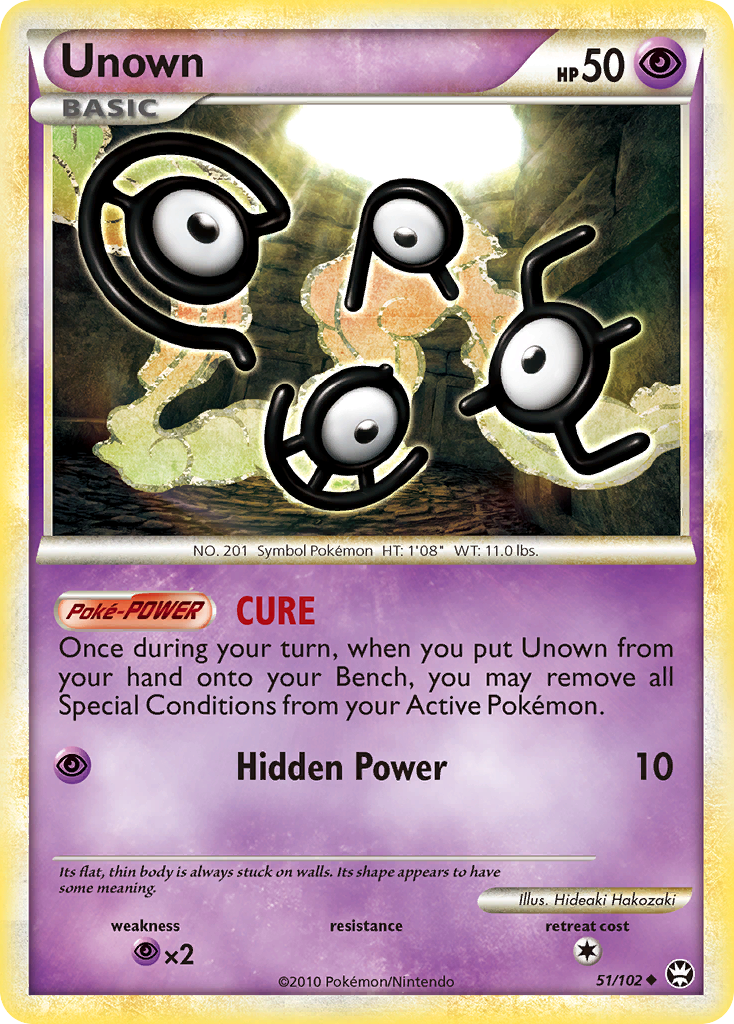 Unown (51/102) [HeartGold & SoulSilver: Triumphant] | KingTCG.ca