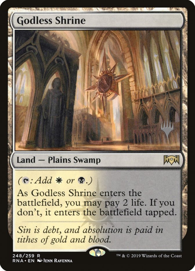 Godless Shrine [Ravnica Allegiance Promos] | KingTCG.ca