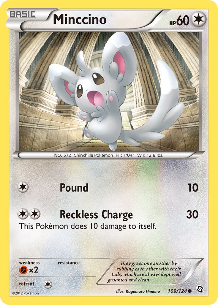 Minccino (109/124) [Black & White: Dragons Exalted] | KingTCG.ca