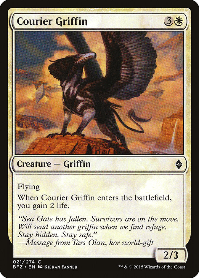 Courier Griffin [Battle for Zendikar] | KingTCG.ca