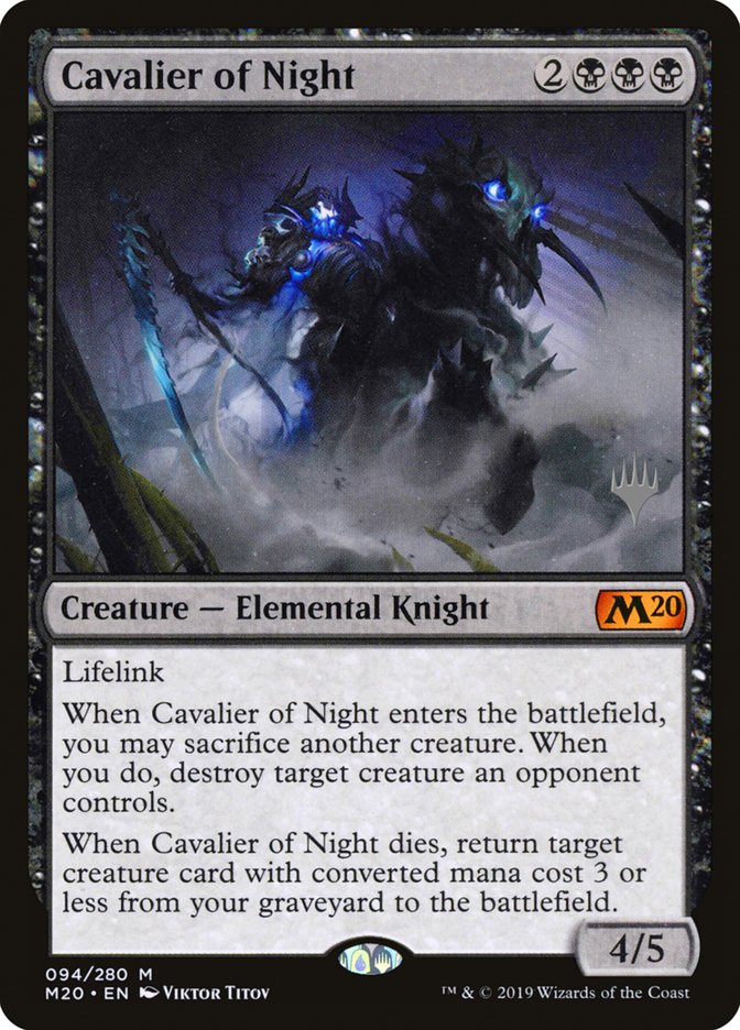 Cavalier of Night [Core Set 2020 Promos] | KingTCG.ca