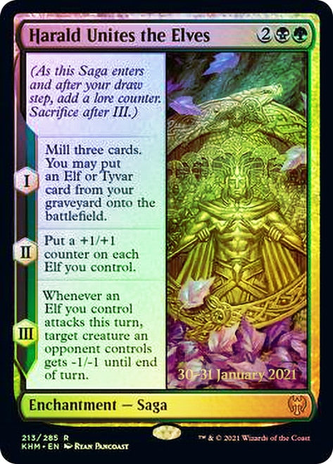 Harald Unites the Elves [Kaldheim Prerelease Promos] | KingTCG.ca